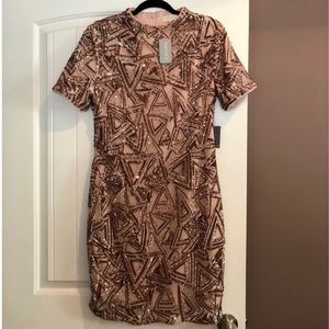 Gold Sequin Forever 21 Plus dress